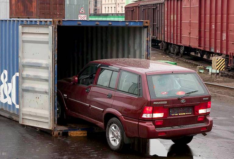 Перевозка жд контейнером автомобиля цена из Нижневартовска в Красноярск